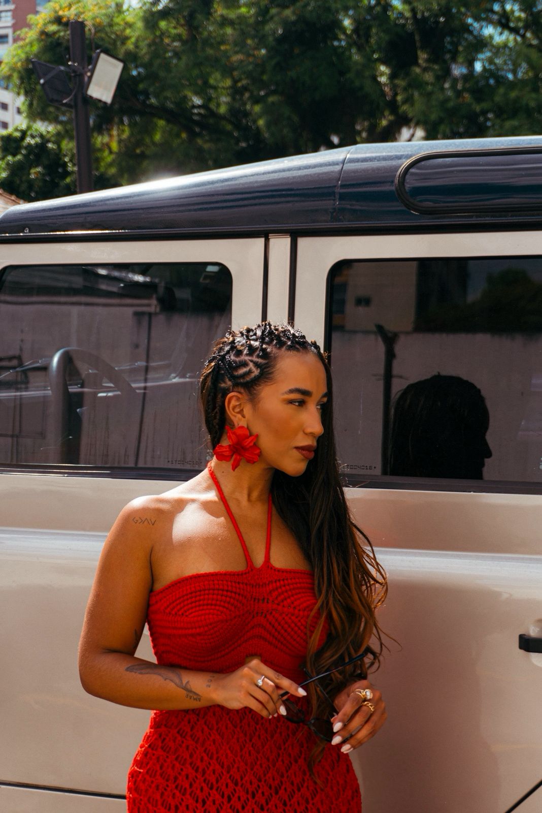 Vestido de Crochê Zarê Vermelho